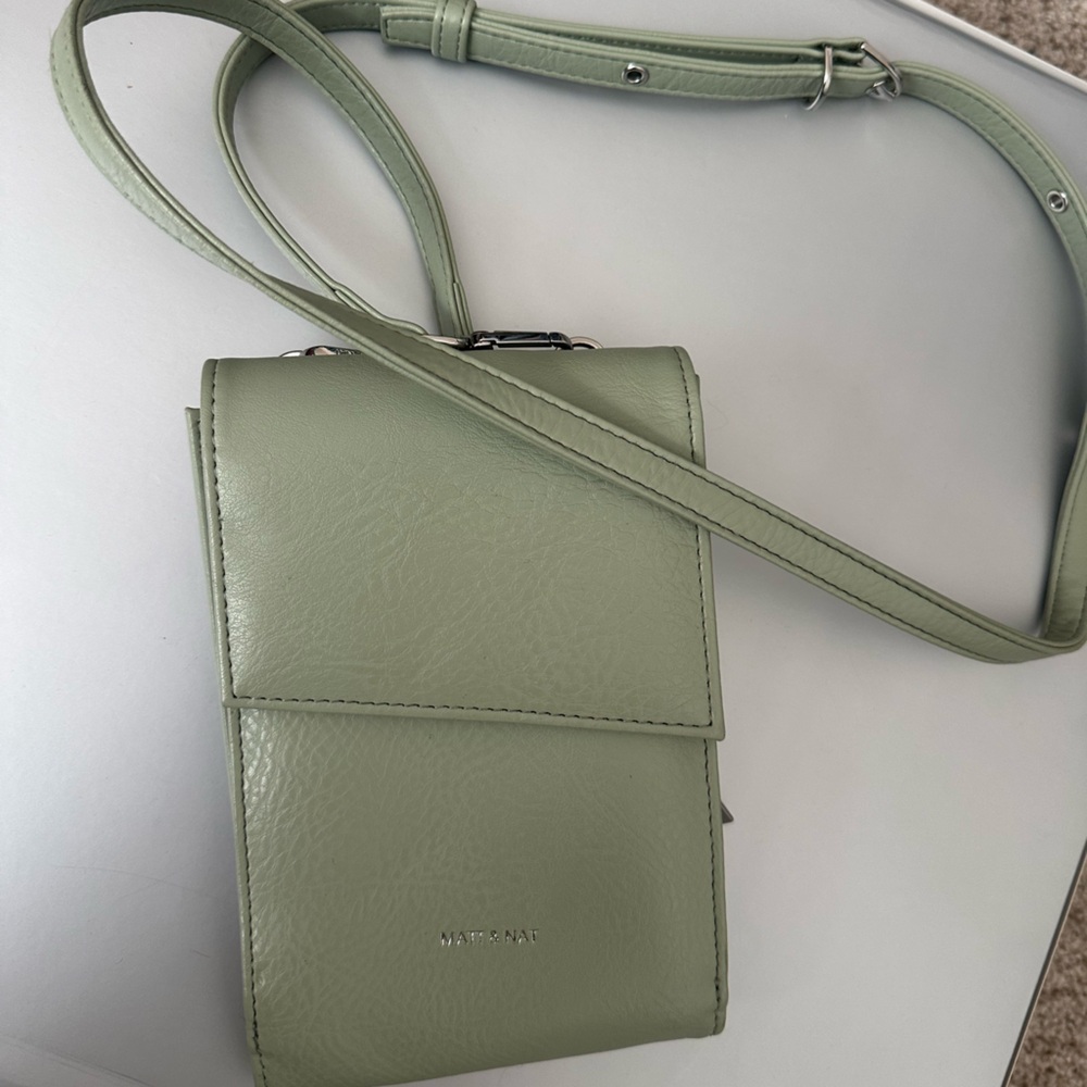 Sleek Mint Green Crossbody Bag by Matt & Nat